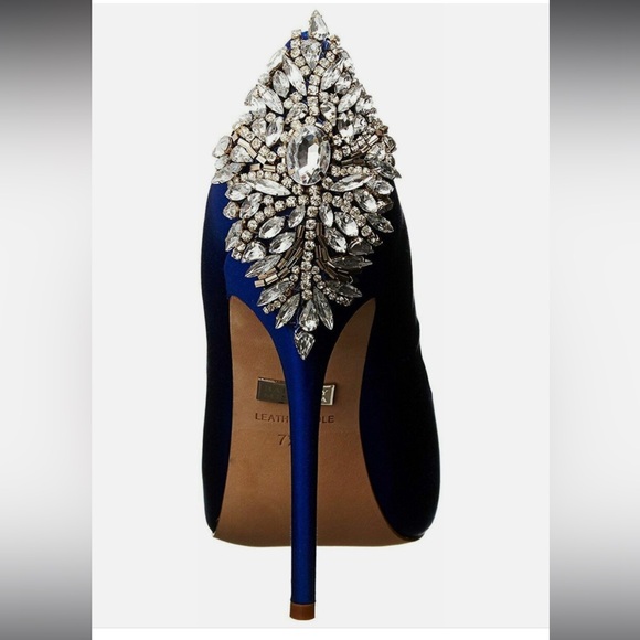 Badgley Mischka Women's Kiara Sapphire worn 1x - Picture 3 of 5